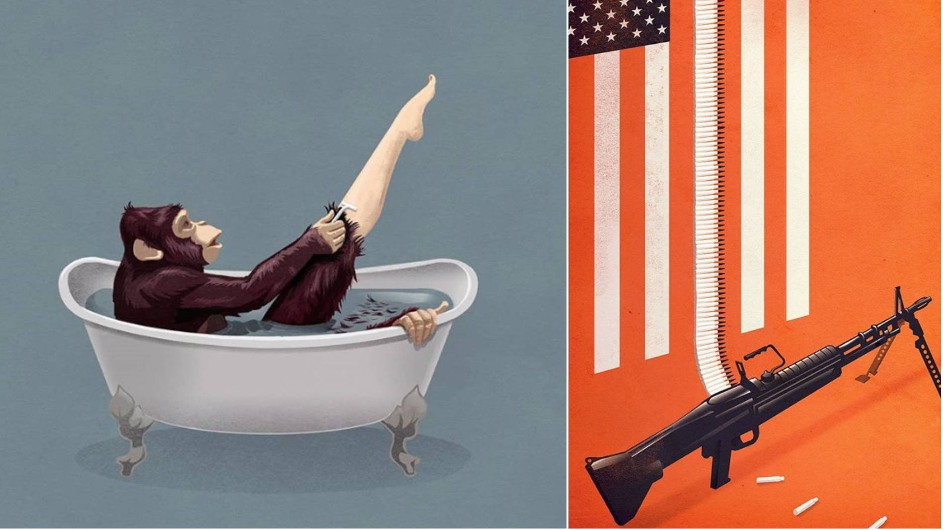 These illustrations show things in the world as they are
