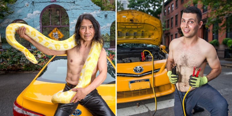 New York taxi drivers unveil their 2019 calendar ... and it's totally crazy
